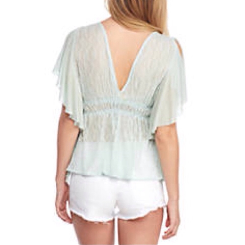 Free People June Blouse Light Green!. - Picture 2 of 2